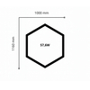 Lampa LED Hexagon Blaupunkt 58W geometryczny panel sufitowy led 4000K CRI90 w kształcie plasta miodu