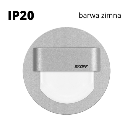 Oprawa schodowa LED Skoff Rueda alu Biała zimna IP20