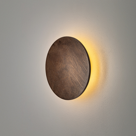 Kinkiet Nowodvorski RING TIMBER LED 11288 Ciemne drewno