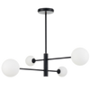 Lampa wisząca Dorado 4xG9 czarna LP-002/4P BK
