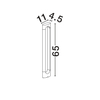 Lampa ogrodowa Luces Exclusivas LUNQUERA LE75103 antracyt