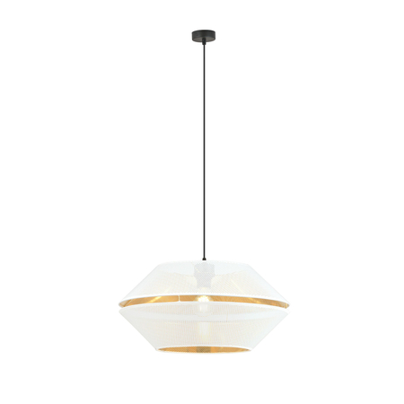 Lampa wisząca MALIA 1 Emibig 1184/1 biały/czarny