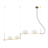 Lampa wisząca Italux Kernio PND-357784-BRO+W Mosiężny