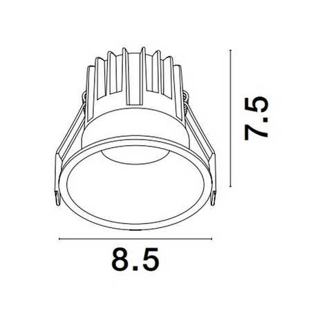 Oczko Luces Exclusivas ARAMIEL LE65112 czarny