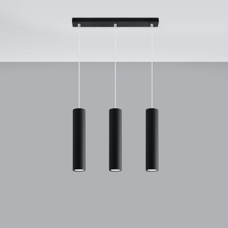 Sollux Lighting Lampa wisząca LAGOS 3L czarny SL.0329