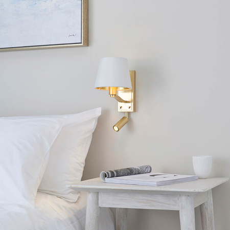 Kinkiet Endon Lighting Harvey 69092 biały/złoty