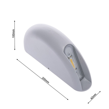 Milagro OPRAWA ELEWACYJNA WALL 3W LED ML088 BIAŁY