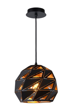 Lampa wisząca Lucide MALUNGA 21415/25/30 czarny/złoty