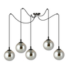 Lampa wisząca GIGI 5 BL GRAFIT Emibig 937/5 czarny