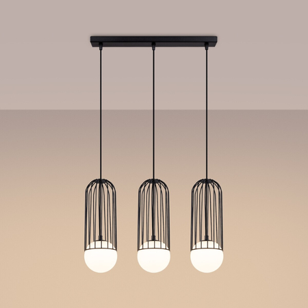 Sollux Lighting Lampa wisząca BRINA 3L czarna SL.1334