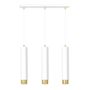 Lampa wisząca KIBO 3 WH/GOLD Emibig 642/3 biały/złoty