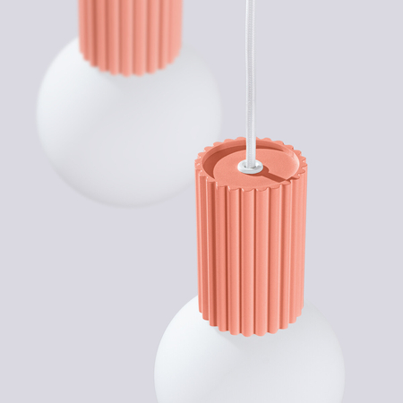 Sollux Lighting Lampa wisząca HALO 3P brzoskwiniowa SL.1755