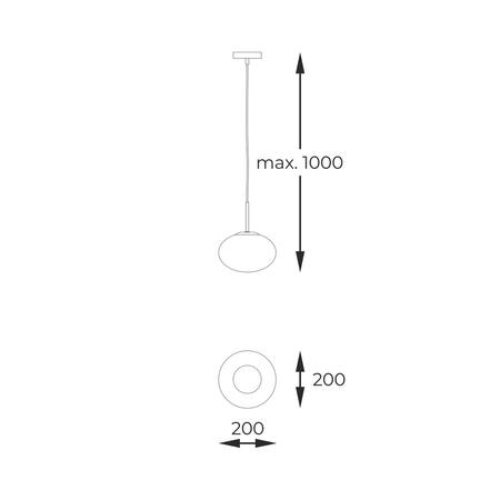 Lampa wisząca Zuma Line 1182 OMI LAMPA WISZĄCA CZARNY