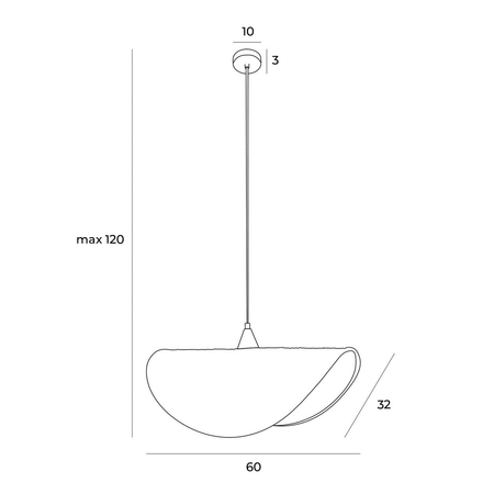 MAXLIGHT P0498 LAMPA WISZĄCA KOSHI I
