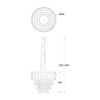 Lampa wisząca Zuma Line P0506-06A-F4E3 Quasar