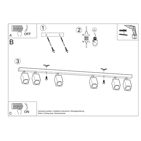 Sollux Lighting Plafon LAGOS 10 biały SL.0996