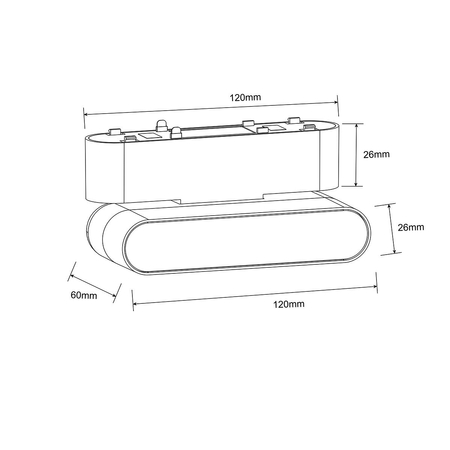 Light Prestige Reflektor Magnetic Slim Fizz 6W LED 3000K czarny LP-626-MAG SLIM 6W 3BK