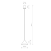 Lampa wisząca ZENITH S Nowodvorski 7996 czarny/mosiądz