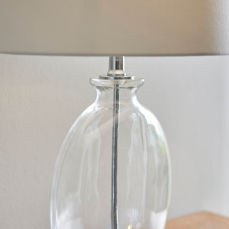 Lampa stołowa Endon Lighting Gideon 90535 nikiel