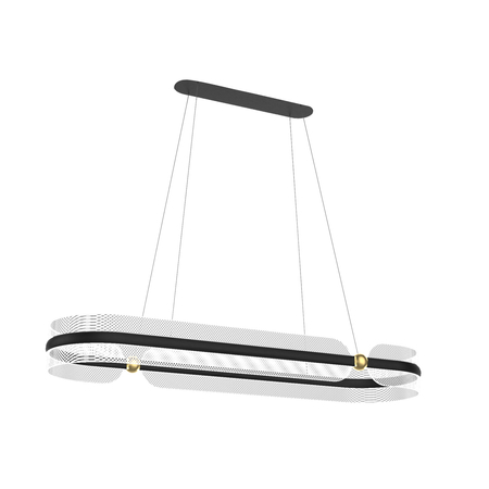 Lampa wisząca Italux Sopla PND-63728-56W-3K-BK-GD Czarny, złoty