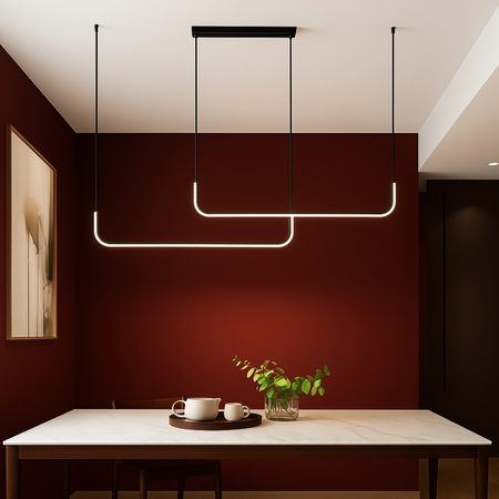 Lampa wisząca Abigali Nikon 36W nowoczesna czarna