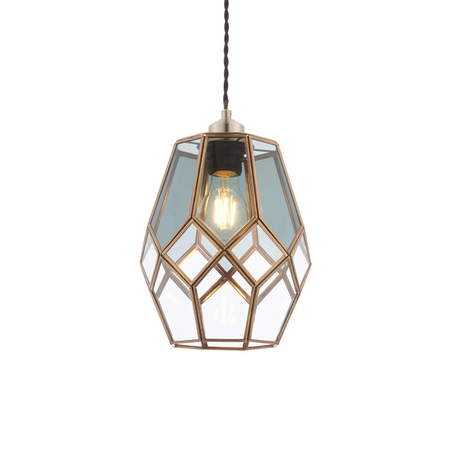 Lampa wisząca Endon Lighting Ripley 73296 mosiądz