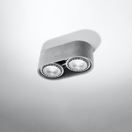 Sollux Lighting Plafon BASIC 2 beton SL.0882