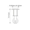 Kinkiet zewnętrzny Endon Lighting Tarrow 106467 złoty
