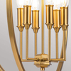 Lampa wisząca Elstead Lighting Corinne mosiądz FE-CORINNE-6P-L-BB