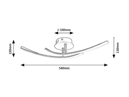 Lampa sufitowa Rabalux Tatjana 3143 srebrny