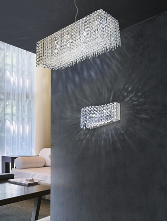 Lampa wisząca ROMA Azzardo AZ1510 clear / chrome
