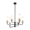 Lampa wisząca Italux Santos PND-95331-6-BK Czarny mat