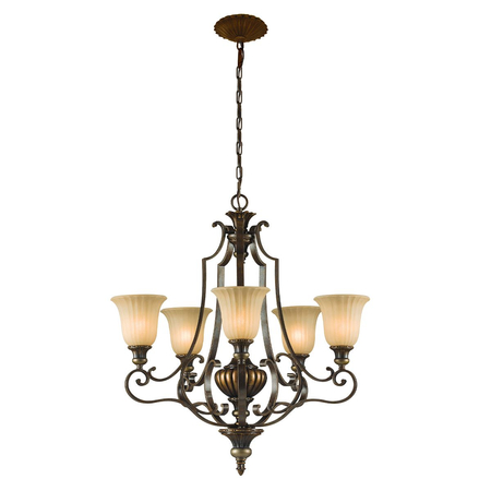 Żyrandol Elstead Lighting Kelham Hall złoty FE-KELHAM-HALL5-UPLT