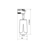Milagro Flower Chrome Track 1xGU10 Biały ML0271 BIAŁY + CHROM