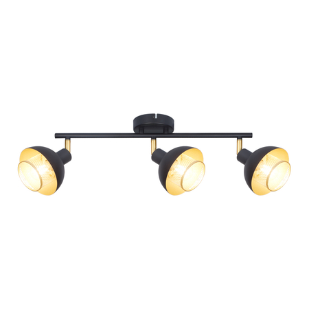Spot Italux Savio SPL-27357-3-BK-GD Czarny mat, złoty
