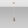 Sollux Lighting Lampa wisząca REA 1 beton SL.1223