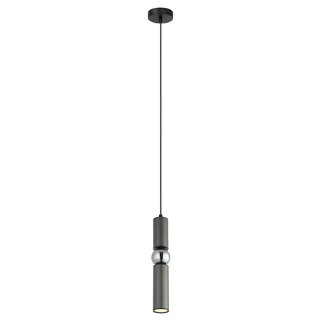 Lampa wisząca Italux Isidora PND-14290-1-GR Czarny, szary, chrom