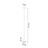Sollux Lighting Lampa wisząca TAZILA 1 czarna [ES111] SL.0989