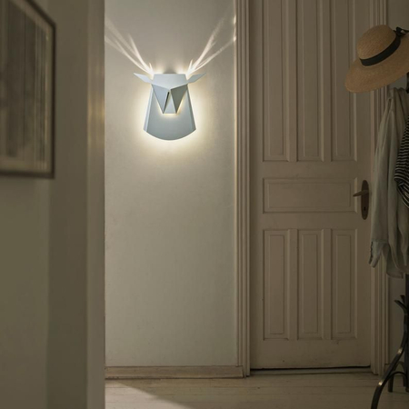Kinkiet LED Jeleń Abigali Deer Biały