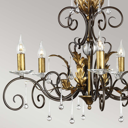 Żyrandol Elstead Lighting Amarilli brązowy AML5-BRONZE