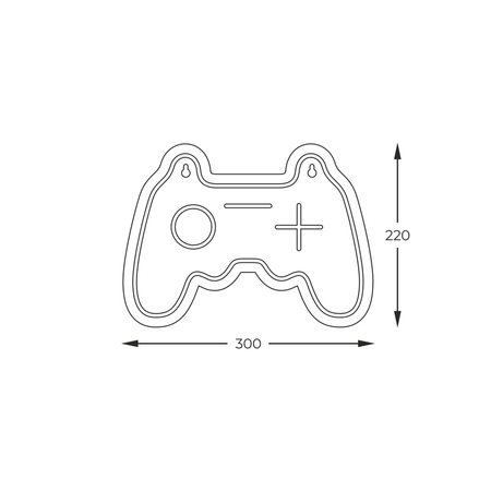 Kinkiet Zuma Line FM-WN67 NEON GAMEPAD LED