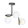 Lampa sufitowa RAGNAR 3 BLACK GOLD Emibig 1032/3 biały/czarny
