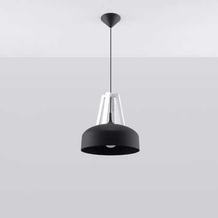 Sollux Lighting Lampa wisząca CASCO czarna/biała SL.0389