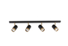 Reflektor Luces Exclusivas CAYES czarny/złoty LE42615