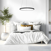 Milagro Lampa wisząca HOOP BLACK 27W LED ML1541 CZARNY