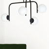 Lampa sufitowa KALF 4B BLACK Emibig 1030/4B biały/czarny