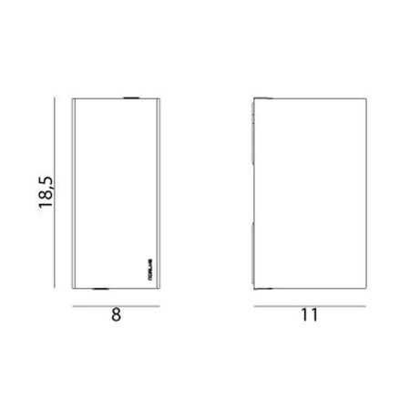 LILLEHAMMER 1581 WHITE 2xLED 7,3W 3000K UP / DOWN
