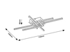 Lampa sufitowa Rabalux Casimir 5268 czarny matowy