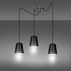 Lampa wisząca LINK 3 BLACK / WHITE Emibig 454/3 biały/czarny