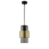 Lampa wisząca Miele długa 1xE27 złota/dymna LP-866/1P L SM/GD